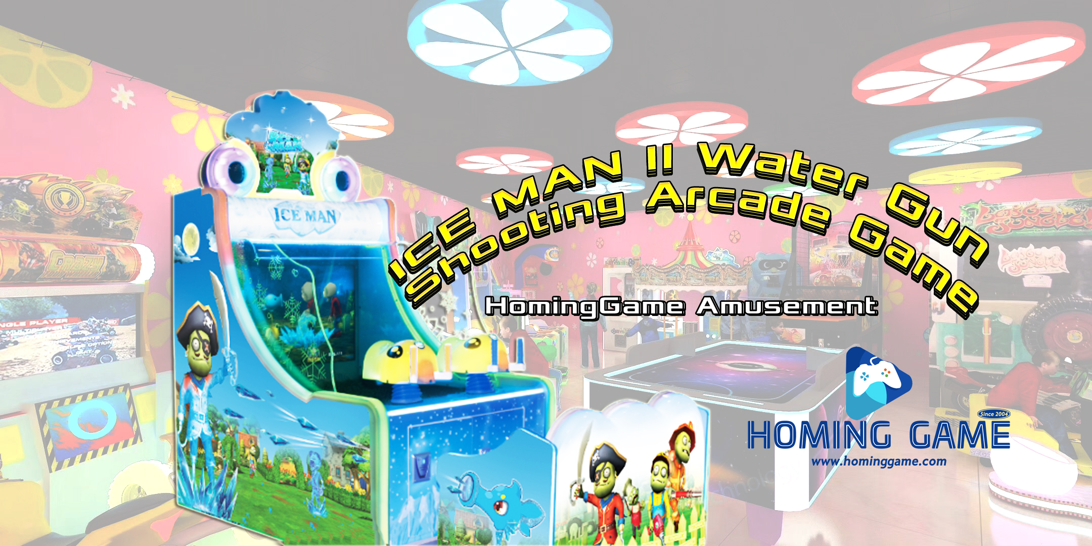 ICE MAN II water Gun Shooting kids Arcade Game Machine produce by HomingGame#plantsvszombies #iceman #watercannongame #arcade #arcadegames(Order Call Whatsapp:+8618688409495)