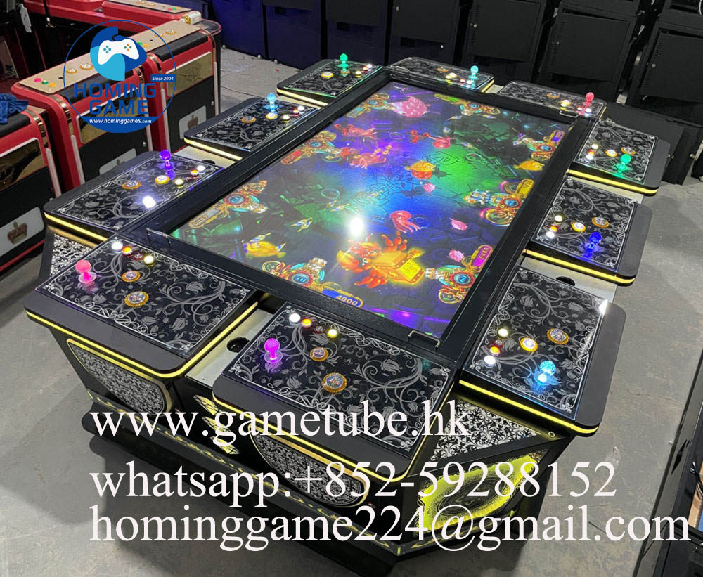 HomingGame 86/98-Inch 10-Player Arcade Fishing Game Machine – High-Performance Fish Hunter Table with Adjustable Difficulty