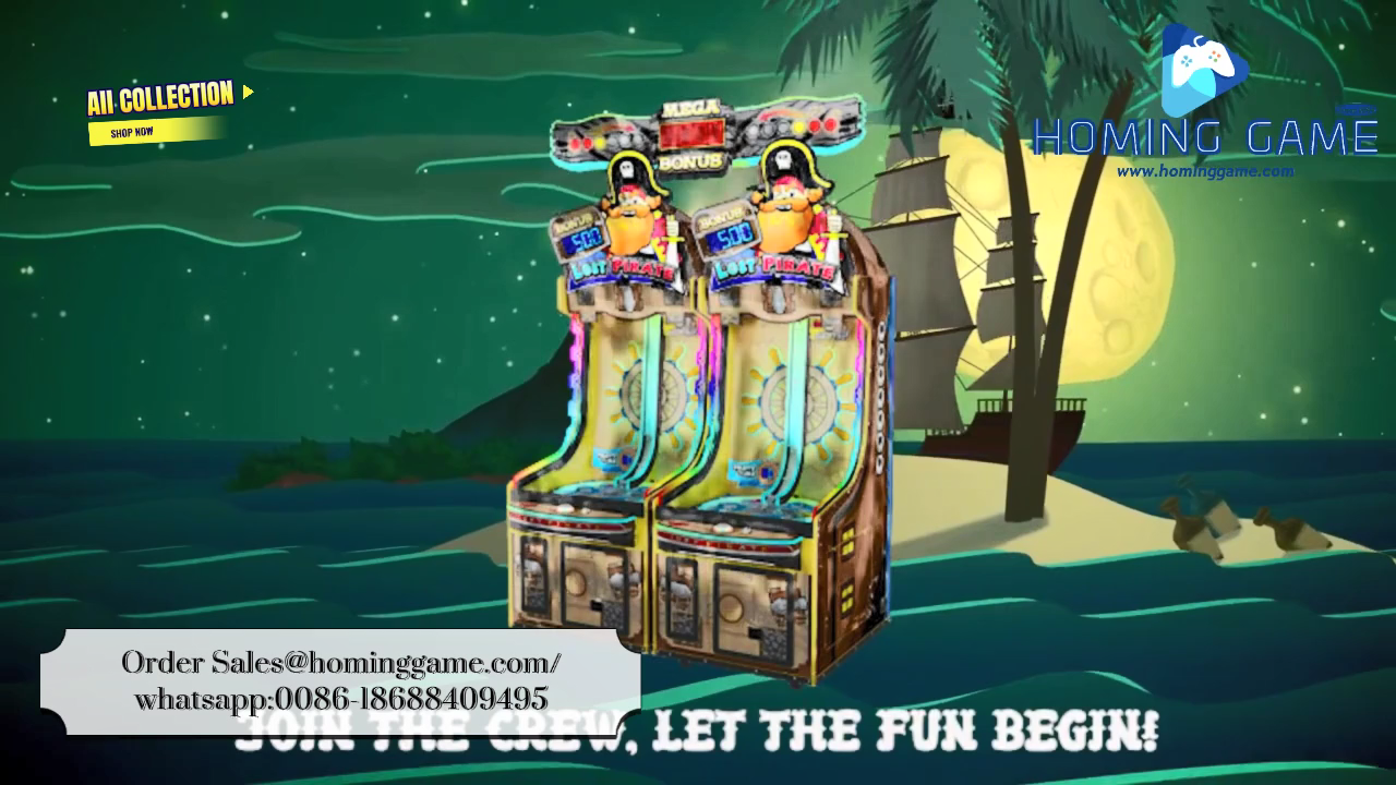 ​Skill Based Redemption Game Lost Pirate Lottery 2 Player Game Machine by HomingGame #RedemptionGameMachine#LotteryGameMachine#GameMachine(Order Call Whatsapp:0086-18688409495)