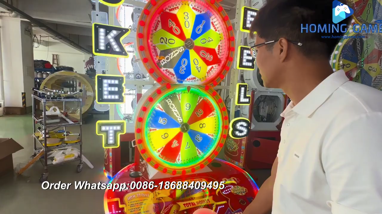 FEC game center Hot Ticket Wheels Lottery Redemption arcade game machine by HomingGame