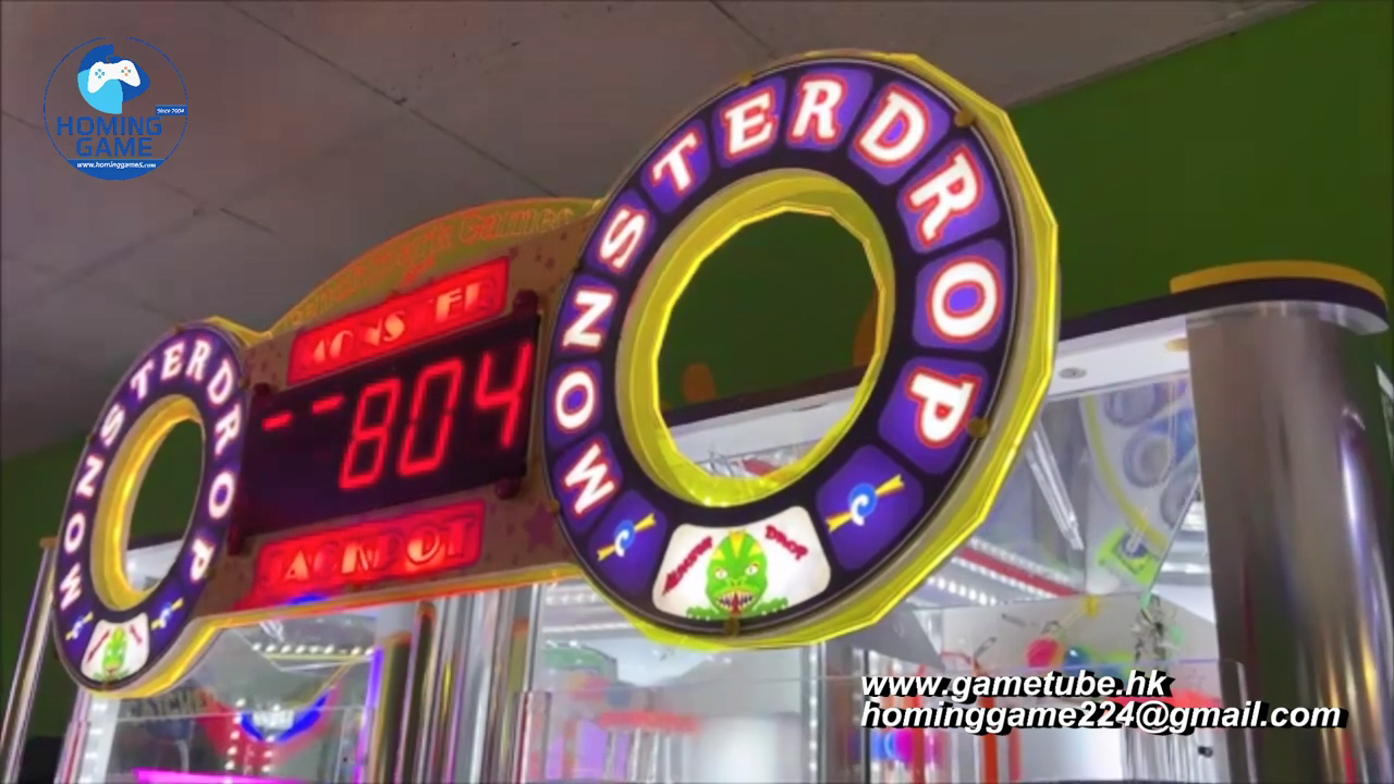 Monster Drop X-Treme: Giant Ball Drop Simulator – Professional 2-Player Ticket Redemption Mega-Machine