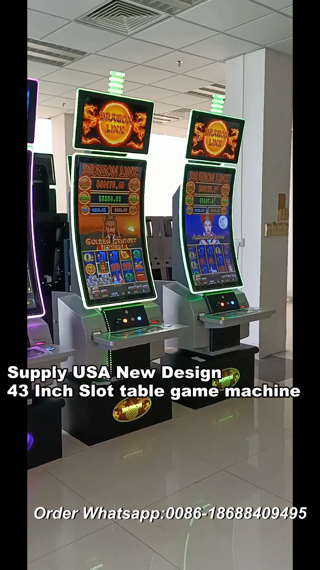 Supply USA 2025 New Design 43 Inch Curve Touch Screen Slot Table Arcade Game Machine #casino #arcade