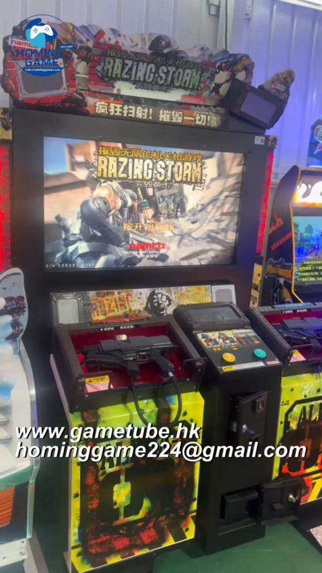 Razing Storm 55" Deluxe Shooting Arcade Machine &ndash; 2-Player Tactical FPS Simulator(Order Send Email:hominggame224@gmail.com)