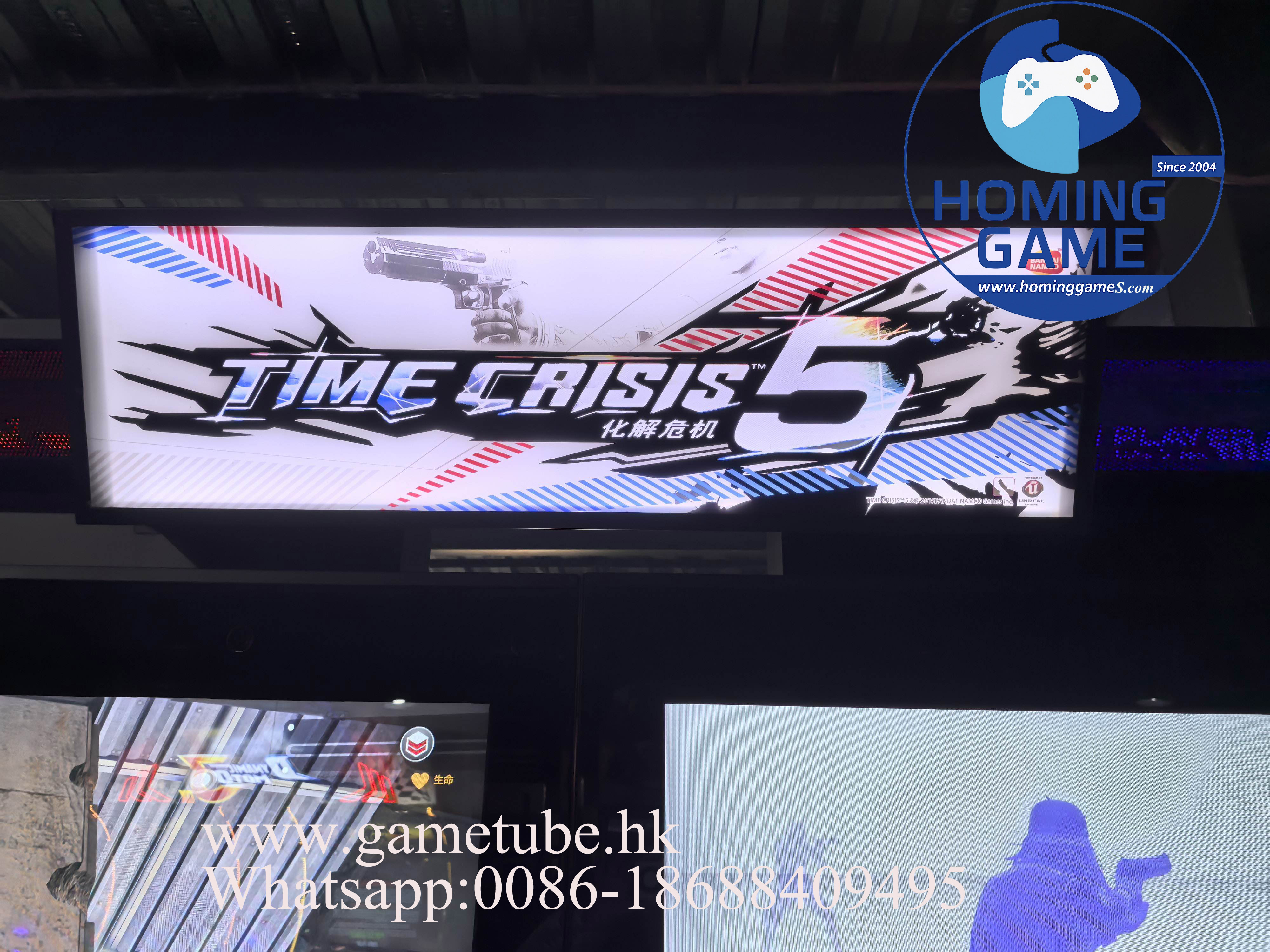 HomingGame Time Crisis 5 Deluxe Twin Player Gun Shooting Simulator Game Machine – Commercial Arcade Video Shooting Machine for Amusement Center