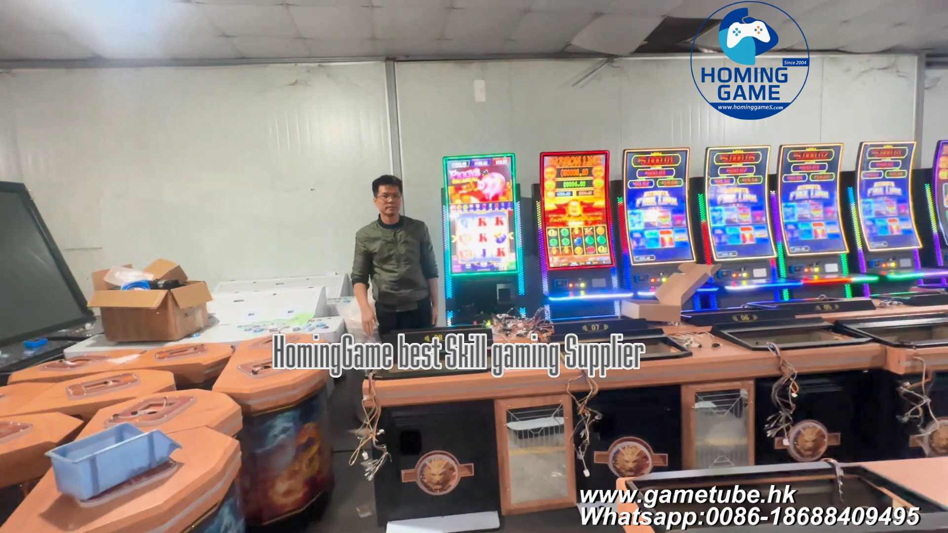 HomingGame Factory Custom 43″ Skill Slot Table Game Machine & Fishing Table Game Machine | Fusion Plus Motherboard Kits DHL to 301 Mart Inc USA | Arcade & Amusement Machines