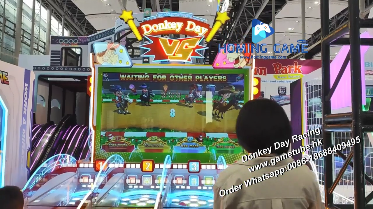 Chanllenge Your Racing Game Donkey Day Horse Racing Lottery Redemption Ticket arcade game machine