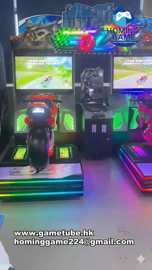 HomingGame Factory Dynamic Moto 5DX Super Bikes Racing Arcade Game Machine Professional FF Moto(Order Send Email:hominggame224@gmail.com)