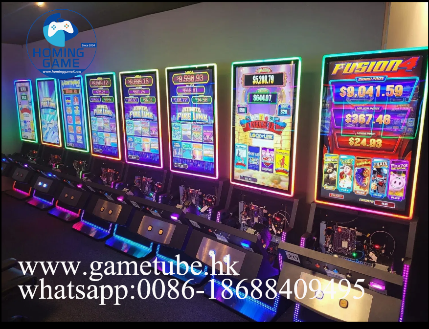 HomingGame 32 Inch & 43 Inch Skill Slot Table Game Machine | Curve & Flat Touch Screen Slot Table | USA Skill Slot Arcade Machine Factory Direct