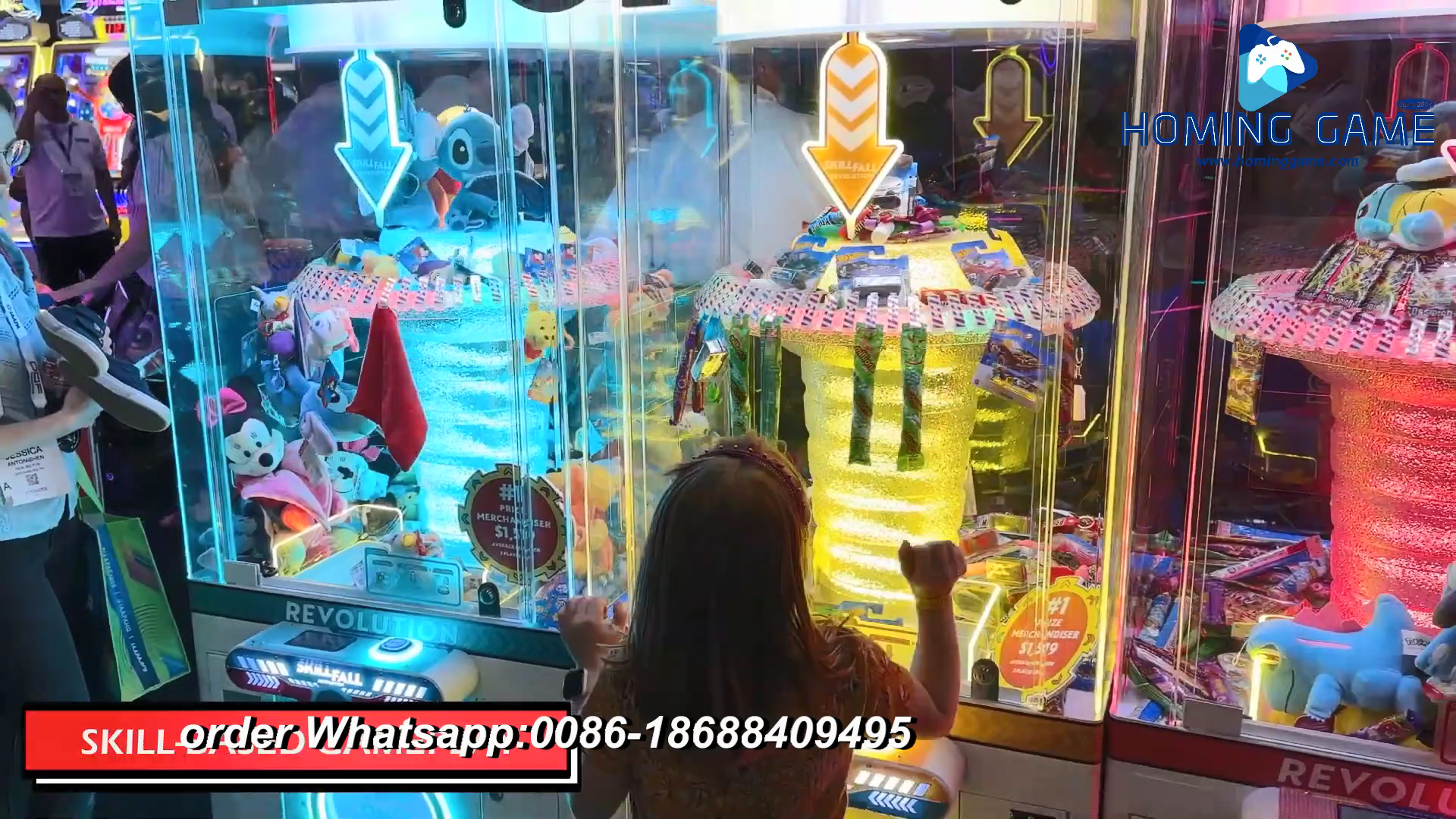Skill Fall Revolution Prize Game Machine For sale by HomingGame