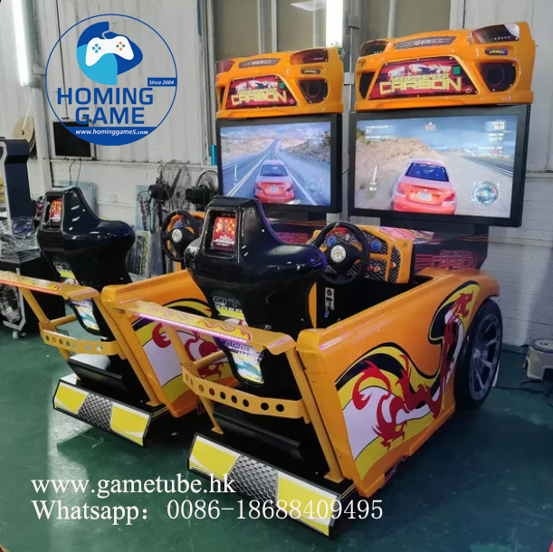HomingGame Deluxe Driving Racing Car Game Machine - Original Need for Speed Carbon Arcade Simulator - High-Revenue Classic Video Game for Amusement Playgrounds & FECs