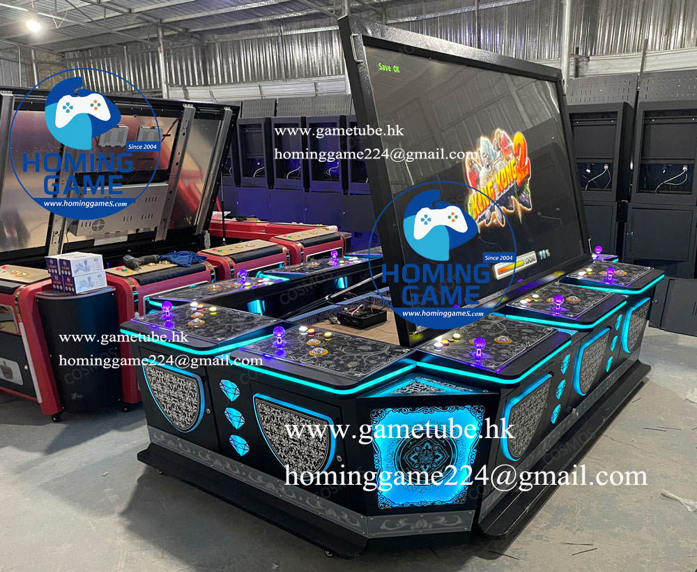 86-98 Inch Ultra-Large 10-Player Fish Hunting Table | Ocean King 3 Plus Skill Fishing Table Game Machine | HomingGame Factory Direct Wholesale