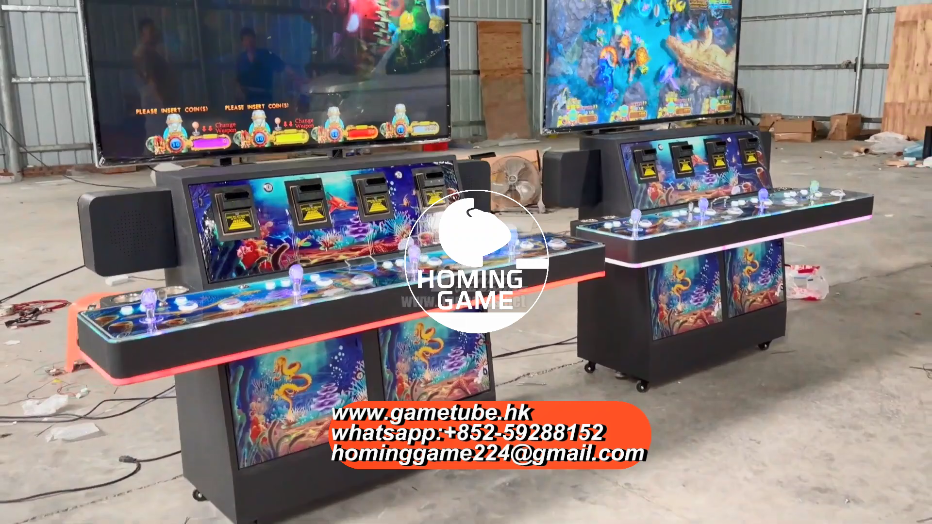 Wholesale Factory Price Luxurious 55-Inch 4 Players Stand Up Fish Table Game Machine - HomingGame